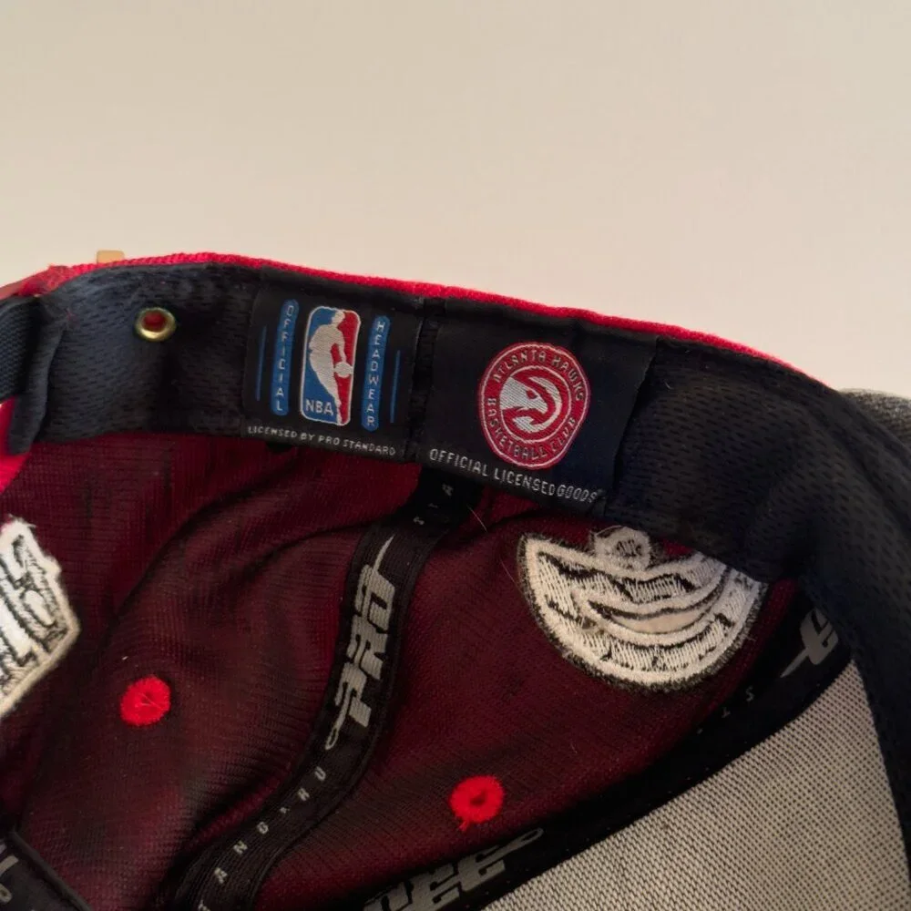 Atlanta Hawks NBA Cap hat strapback Pro Standard Leather Camo Vintage RARE